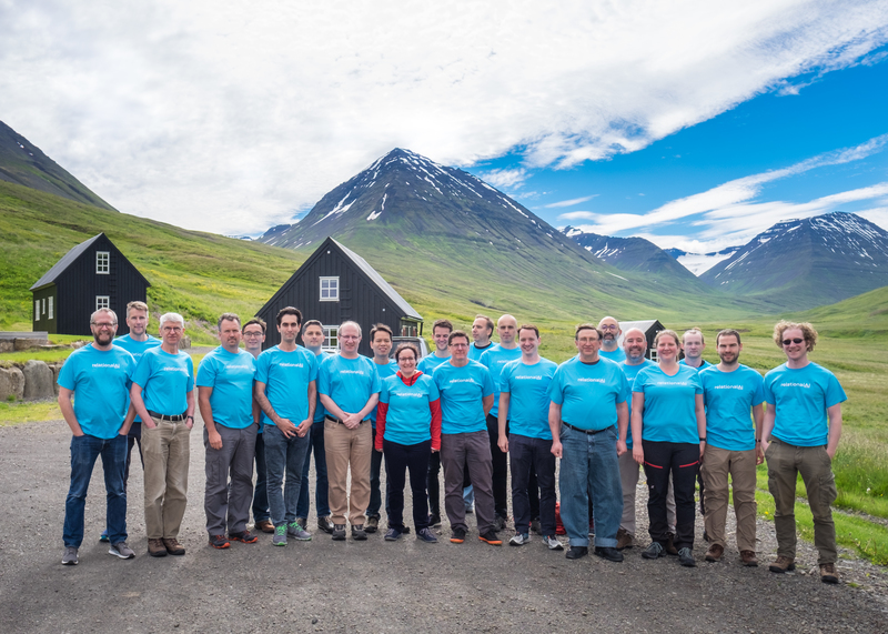 collection of technical people in
exotic setting