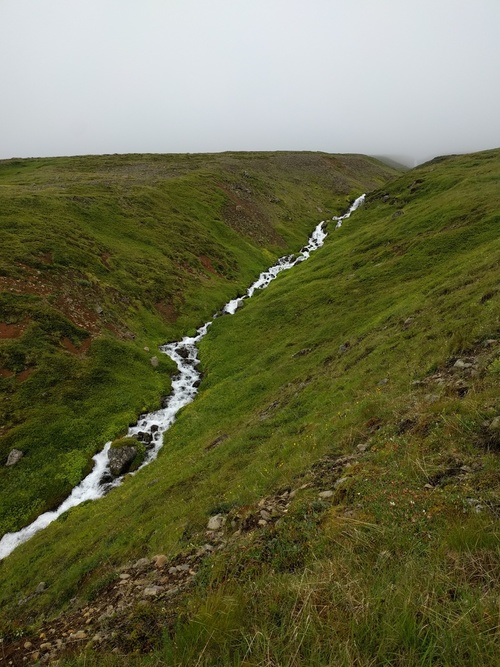 runoff river ascending into
the clouds (rather... descending from the clouds)