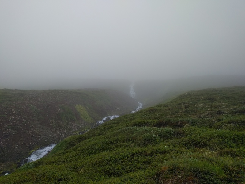 river almost in clouds