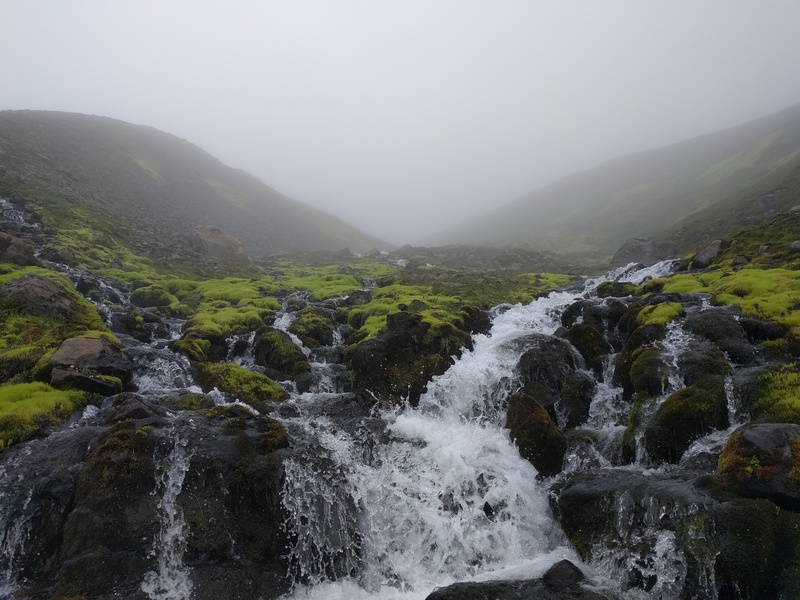 in the clouds the river
keeps going