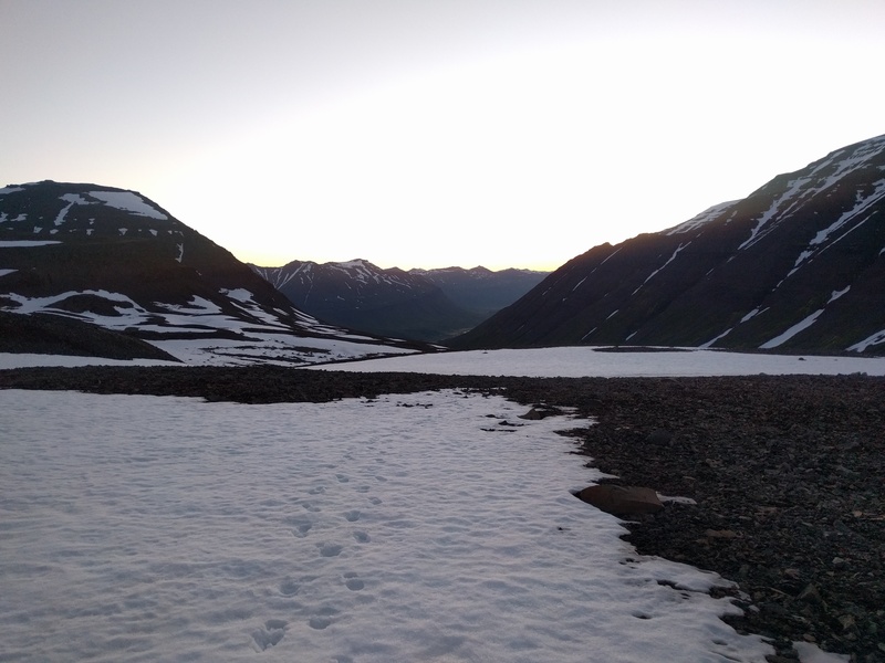 in which I silently reflect
on how far
from the lodge we were and how tired I was