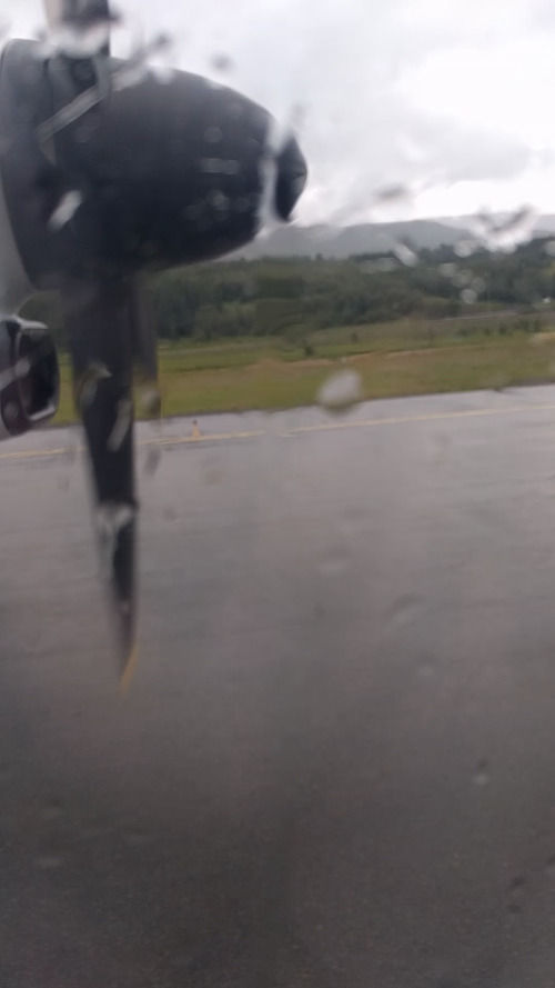 takeoff from tiny
airport