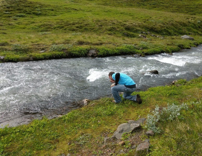 nick samples lake water