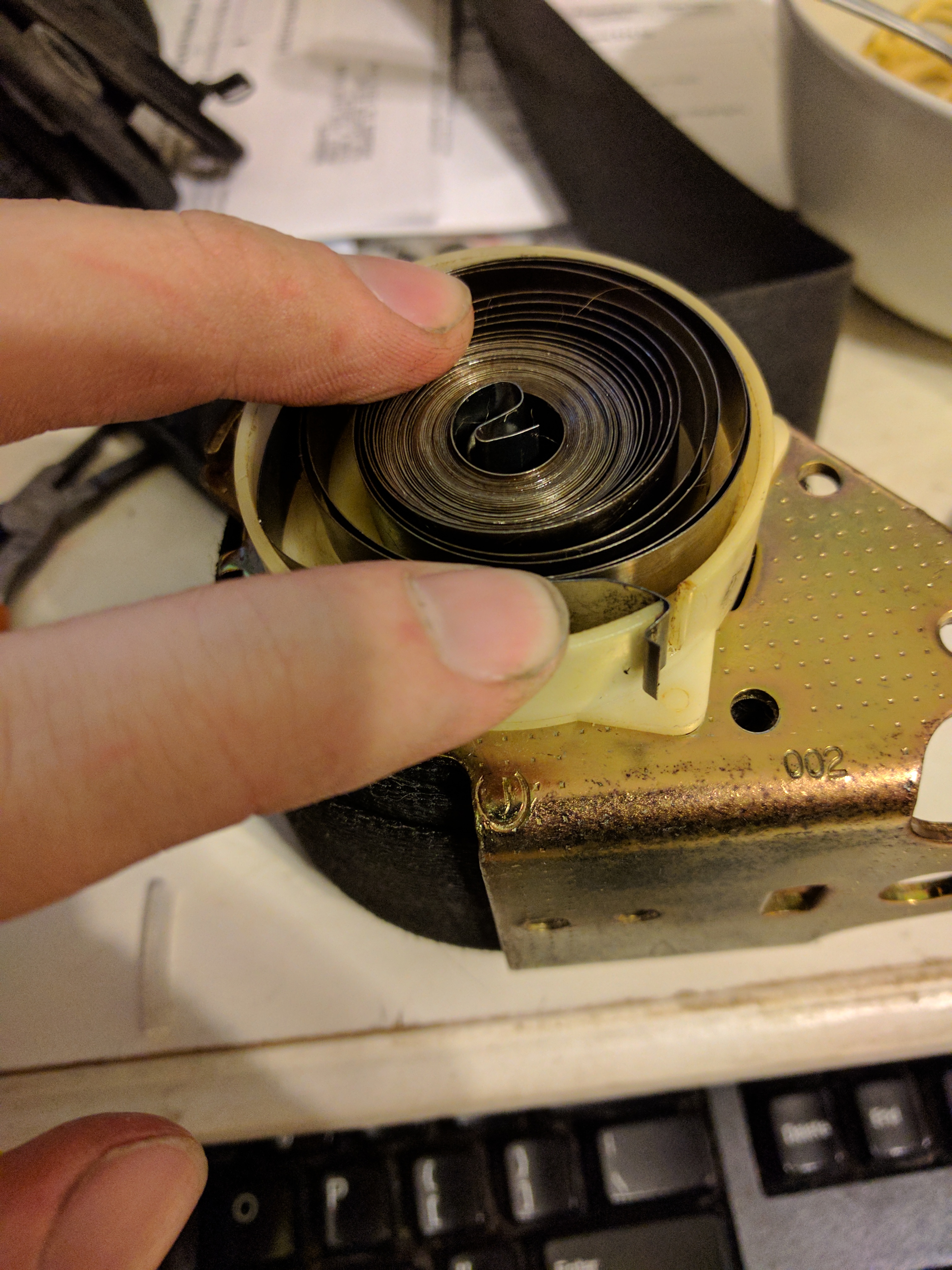 Seat belt tensioner repair •